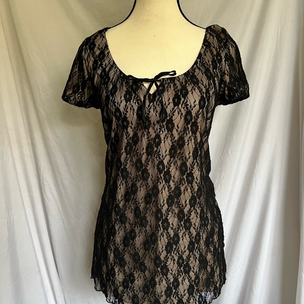 y2k goth babydoll top